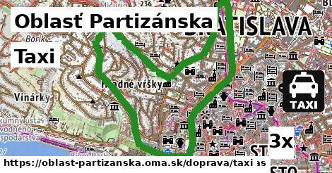 taxi v Oblasť Partizánska