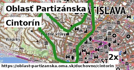 Cintorín, Oblasť Partizánska