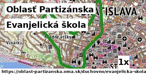 Evanjelická škola, Oblasť Partizánska