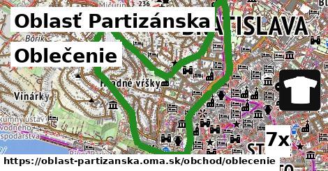 Oblečenie, Oblasť Partizánska