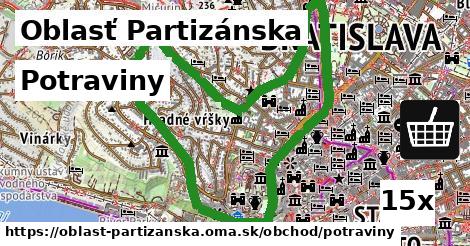 Potraviny, Oblasť Partizánska