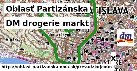 DM drogerie markt, Oblasť Partizánska