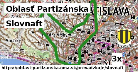 Slovnaft, Oblasť Partizánska