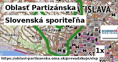 Slovenská sporiteľňa, Oblasť Partizánska