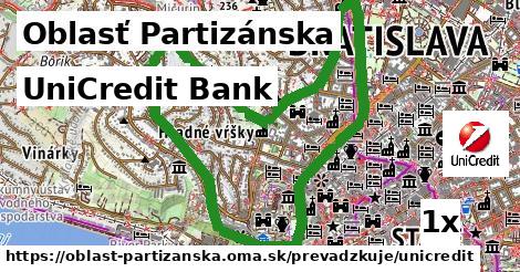 UniCredit Bank, Oblasť Partizánska