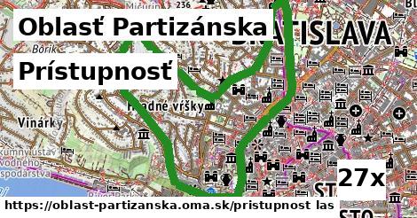 prístupnosť v Oblasť Partizánska