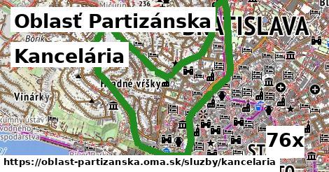 Kancelária, Oblasť Partizánska