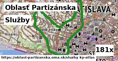 služby v Oblasť Partizánska