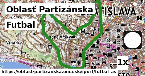 Futbal, Oblasť Partizánska