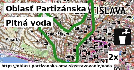 Pitná voda, Oblasť Partizánska