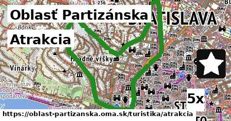 Atrakcia, Oblasť Partizánska