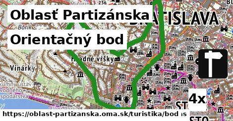 Orientačný bod, Oblasť Partizánska