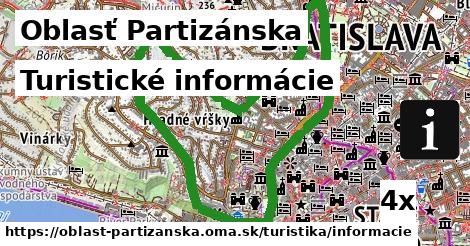 Turistické informácie, Oblasť Partizánska