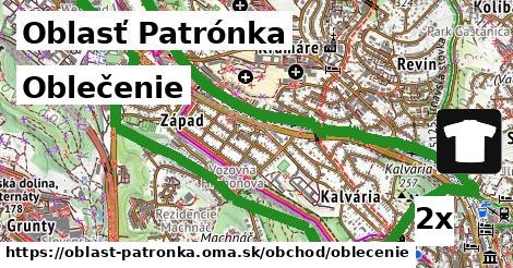 Oblečenie, Oblasť Patrónka