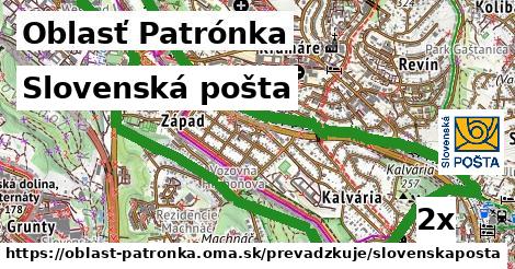 Slovenská pošta, Oblasť Patrónka