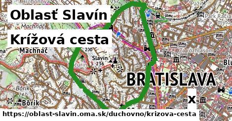 Krížová cesta, Oblasť Slavín