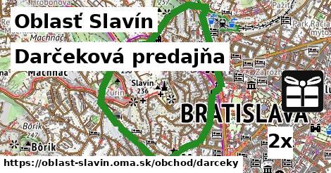 Darčeková predajňa, Oblasť Slavín