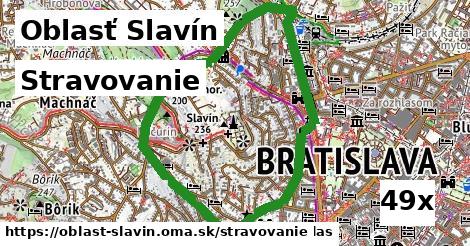 stravovanie v Oblasť Slavín