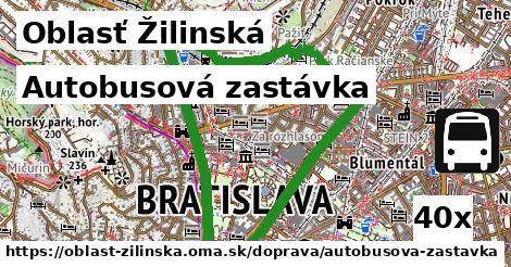 Autobusová zastávka, Oblasť Žilinská