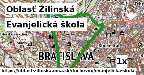 Evanjelická škola, Oblasť Žilinská