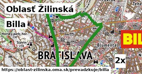 Billa, Oblasť Žilinská