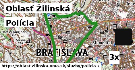 Polícia, Oblasť Žilinská