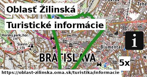 Turistické informácie, Oblasť Žilinská