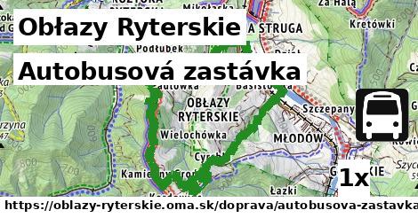 Autobusová zastávka, Obłazy Ryterskie