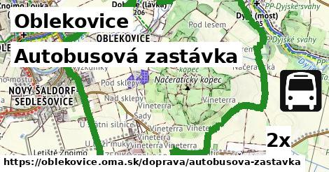 Autobusová zastávka, Oblekovice