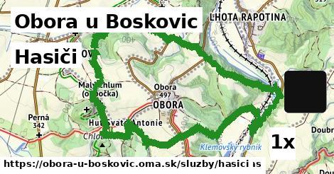 Hasiči, Obora u Boskovic