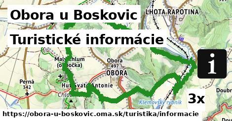 Turistické informácie, Obora u Boskovic