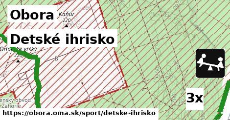 Detské ihrisko, Obora