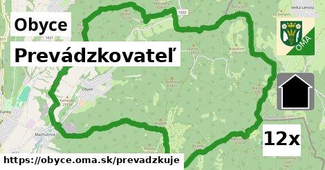 prevádzkovateľ v Obyce