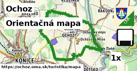 orientačná mapa v Ochoz