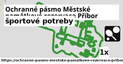 športové potreby, Ochranné pásmo Městské památkové rezervace Příbor