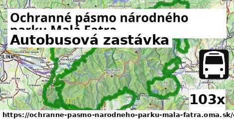 Autobusová zastávka, Ochranné pásmo národného parku Malá Fatra