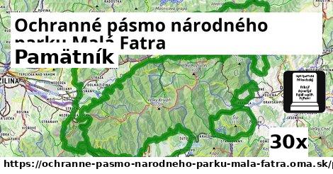 Pamätník, Ochranné pásmo národného parku Malá Fatra