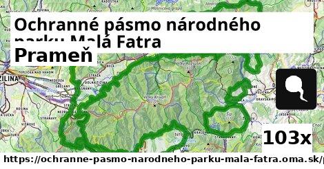 Prameň, Ochranné pásmo národného parku Malá Fatra