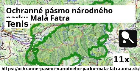 Tenis, Ochranné pásmo národného parku Malá Fatra