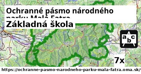 Základná škola, Ochranné pásmo národného parku Malá Fatra