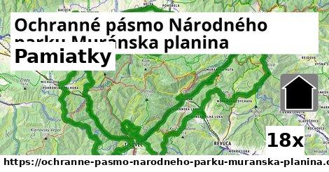 pamiatky v Ochranné pásmo Národného parku Muránska planina