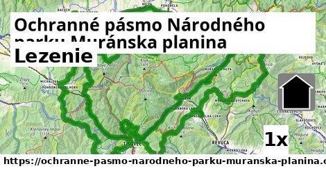 Lezenie, Ochranné pásmo Národného parku Muránska planina