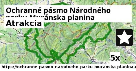 Atrakcia, Ochranné pásmo Národného parku Muránska planina