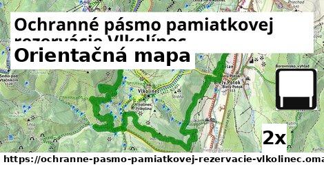 Orientačná mapa, Ochranné pásmo pamiatkovej rezervácie Vlkolínec