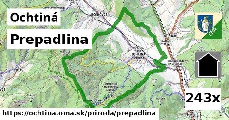 Prepadlina, Ochtiná