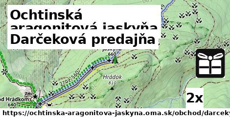Darčeková predajňa, Ochtinská aragonitová jaskyňa