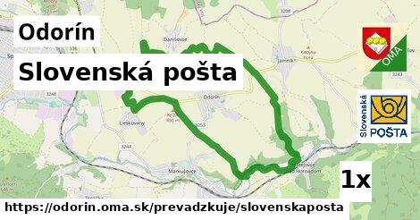 Slovenská pošta, Odorín