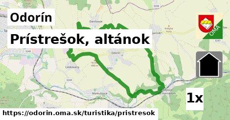 Prístrešok, altánok, Odorín