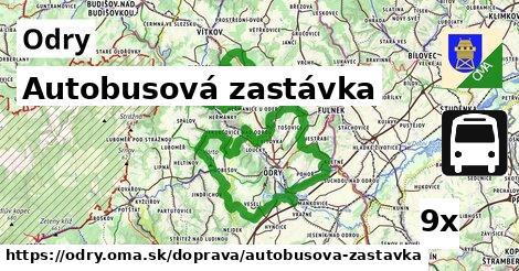 Autobusová zastávka, Odry