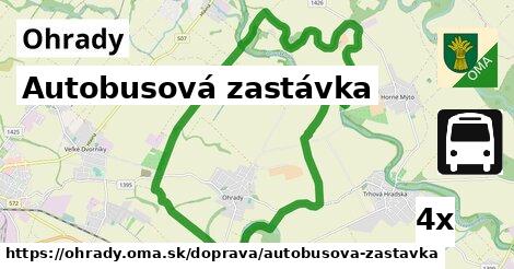 Autobusová zastávka, Ohrady